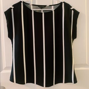 Striped Boxy Short Sleeve Shirt